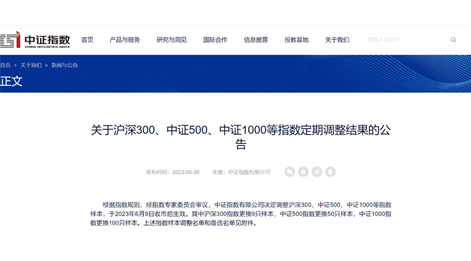 聚辰股份（688123）入选中证1000指数成分股